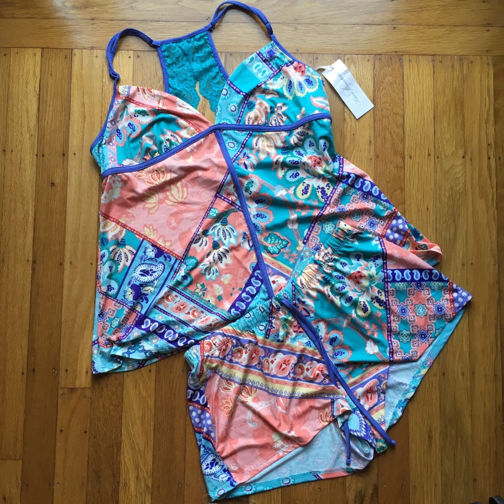 ✨HP!✨ BNWT Linea Donatella Lillet Patch Pajama Set - Picture 2 of 7